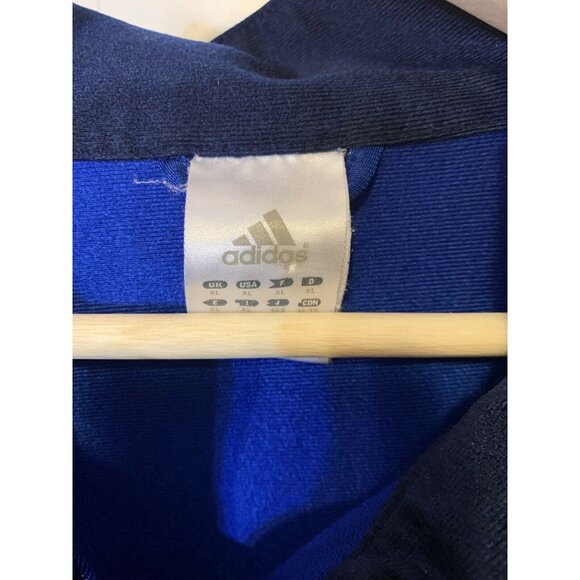 VINTAGE Adidas Full Zip Track Jacket Men’s Sz XL Blue‎ White Hip Hop 90s - Picture 2 of 8